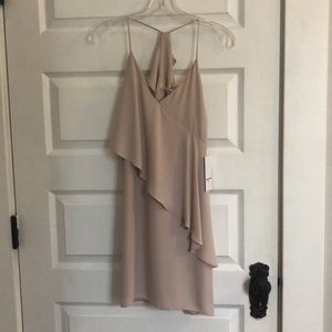Amanda Uprichard nude ruffle dress XS